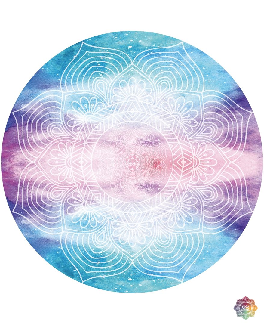 YOGGYS MANDALA YOGA ROUND MAT ILLUMINATION YOGA STORE