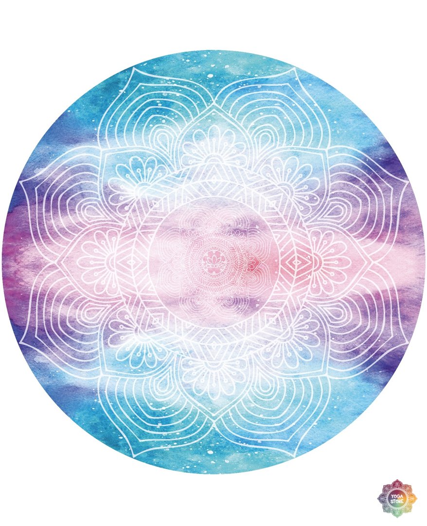 Boodschapper compromis bal YOGGYS - MANDALA YOGA ROUND MAT - ILLUMINATION - YOGA STORE - Everything  for your yoga practice. With style and high quality.