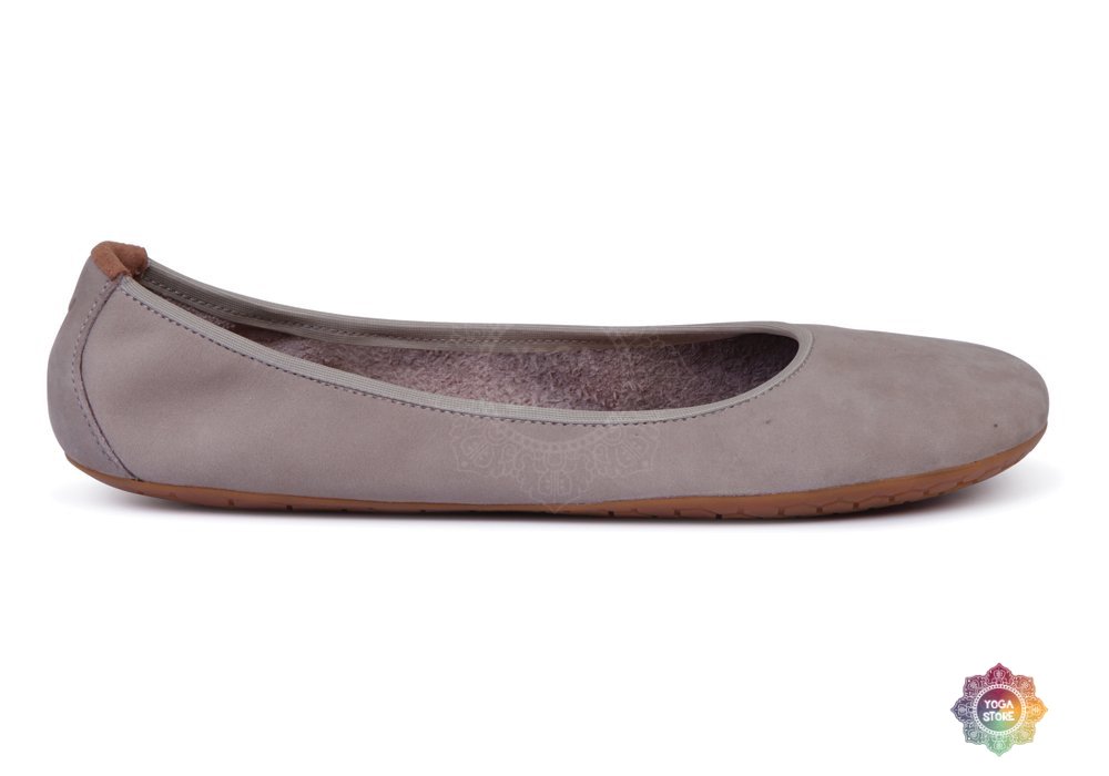 Vivobarefoot Jing Jing Tan Women Eco Suede Ultra-thin Slip-On Ballet Flats Shoes