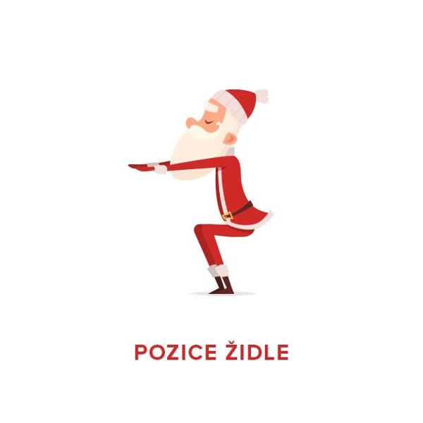 jóga proti vánočnímu stresu – pozice židle