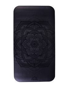 YOGGYS - small yoga mat MANDALA BLACK - mini jógová podložka černá s mandalou