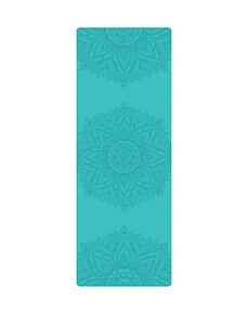 YOGGYS ALL YOGA MAT [MANDALA SEA BLUE] neklouzavá profesionální podložka na jógu tyrkysová s mandalou