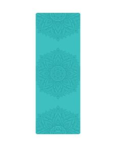 YOGGYS ALL YOGA MAT [MANDALA SEA BLUE] neklouzavá profesionální podložka na jógu tyrkysová s mandalou