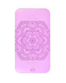 YOGGYS - small yoga mat MANDALA PURPLE - mini jógová podložka fialová s mandalou