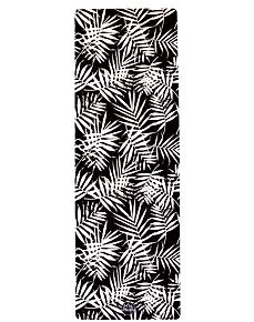 YOGGYS [TROPICAL VISION] černá designová jógová podložka s tropickým motivem 