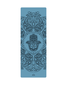 YOGGYS ALL YOGA MAT [HAMSA DARK BLUE] neklouzavá podložka na jógu