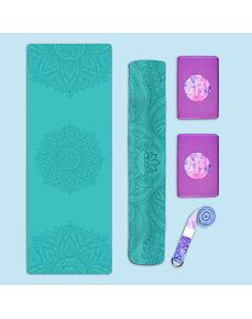 Set na jógu s basic jógamatkou MANDALA AZURE