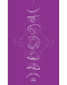 YOGGYS [MOON PHASE PURPLE] malý ručník na jógu