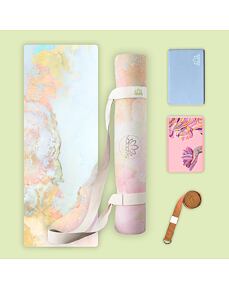 Set na jógu s designovou jógamatkou ČIRÁ RADOST