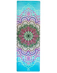 YOGGYS [SUCCULENT MANDALA] zelená designová jógová podložka s mandalou