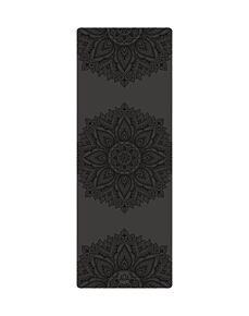 YOGGYS ALL YOGA MAT [MANDALA BLACK] neklouzavá profesionální podložka na jógu černá s mandalou
