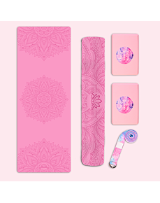 Set na jógu s basic jógamatkou MANDALA PINK