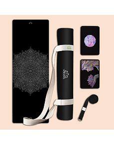 Set na jógu s profi jógamatkou MANDALA SILVER