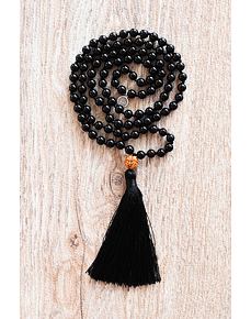 YOGGYS meditační mala z onyxu