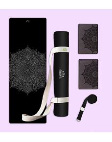 Set na jógu s profi jógamatkou MANDALA SILVER