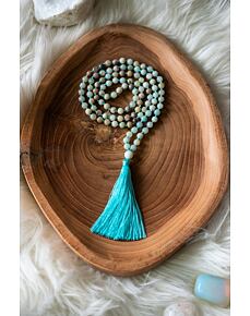 YOGGYS meditační mala - amazonit