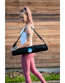 YOGGYS - YOGA BAG black, černá cestovní taška na jógamatku, černá taška na jógovou podložku 