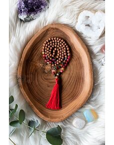 YOGGYS meditační mala - turmalín a rudrakša