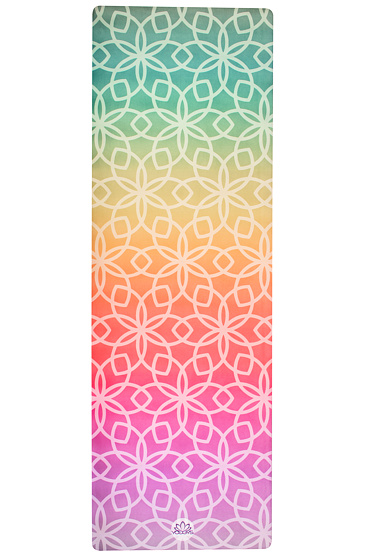 YOGGYS [BLOOMING FLOWER] barevná designová jógová podložka se vzorem