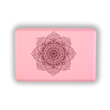 YOGGYS - designová jógová cihlička, růžová [MANDALA]