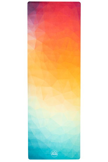 YOGGYS [GLAZE] oranžová/žlutá/zelená designová jógová podložka