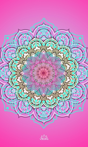 YOGGYS [LOTUS BLOSSOM] MALÝ RUČNÍK NA JÓGU s mandalou