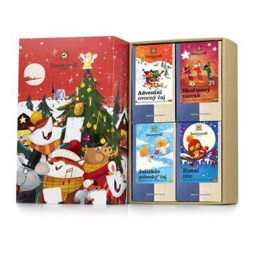 Dárková kazeta čajová – Kouzelné Vánoce BIO