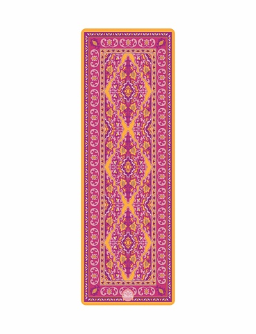 jógová podložka, jógový koberec, designová podložka na jógu ARABIAN NIGHTS vínová, fialová, orientální