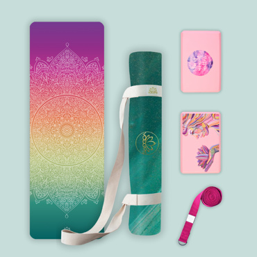 Set na jógu s designovou jógamatkou CHAKRAS