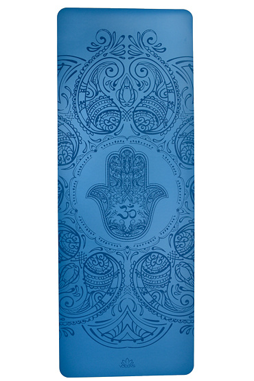 profesionální jógová podložka z přírodní gumy ALL YOGA MAT modrá HAMSA