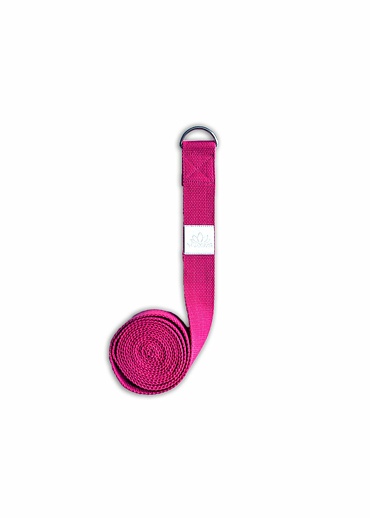 YOGGYS - STRETCHING STRAP JÓGOVÝ POPRUH [FUCHSIOVÁ]