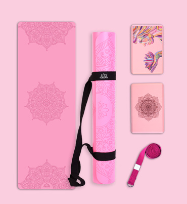 Set na jógu s profi jógamatkou MANDALA LOVE