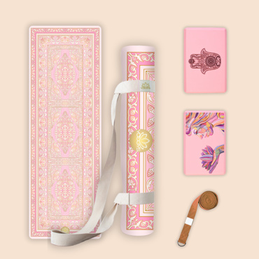 Set na jógu s designovou jógamatkou GOLDEN DREAM