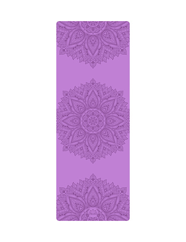 YOGGYS ALL YOGA MAT [MANDALA LILA NEW] neklouzavá profesionální podložka na jógu fialová s mandalou