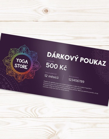 Dárkový poukaz v hodnotě 500 Kč - uplatnění