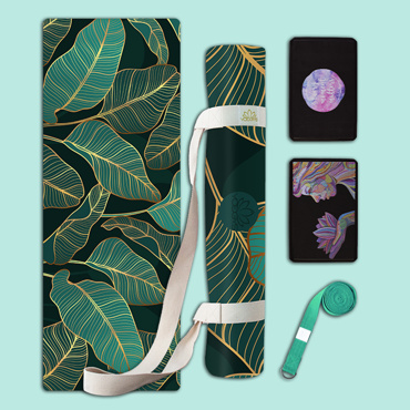 Set na jógu s profi jógamatkou EMERALD