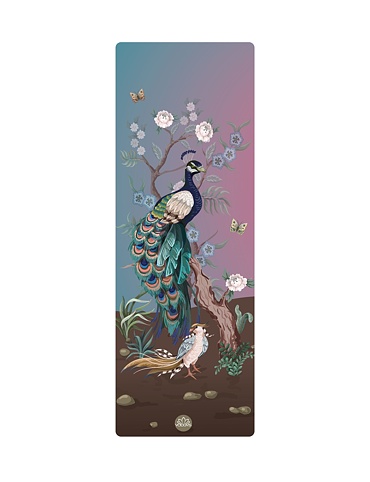 YOGGYS [CHINOISERIE] designová podložka na jógu, jógová podložka, páv