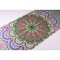 YOGGYS [SUCCULENT MANDALA] zelená designová jógová podložka s mandalou