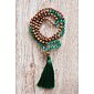 YOGGYS - Meditation Mala Necklace with Jade and Rudraksha