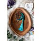 YOGGYS - Meditation Mala Necklace with Turquoise and Rudraksha