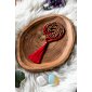 YOGGYS meditační mala - karneol a rudrakša