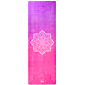 YOGGYS [MANDALA ROSE] růžová/fialová designová jógová podložka s mandalou