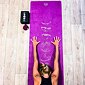 YOGGYS [MOON PHASE PURPLE] fialová designová jógová podložka, měsíční fáze 