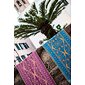 jógový koberec, designová jógová podložka, podložka na jógu modrá, orientální vzor BEIRUT STREETS
