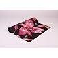 YOGGYS [WILD ORCHID] barevná designová jógová podložka s květinovým motivem 