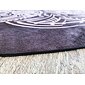 YOGGYS designová kulatá jógová podložka HAMSA dark brown/tmavě hnědá s rukou Fátimy