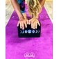 YOGGYS [MOON PHASE PURPLE] fialová designová jógová podložka, měsíční fáze 