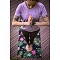 YOGGYS [FANTASY] barevná designová jógová podložka s květinovým motivem 