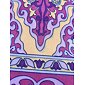 jógová podložka OUTLET, jógový koberec, designová podložka na jógu ARABIAN NIGHTS vínová, fialová, orientální