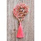 YOGGYS - Meditation Mala Necklace with Cherry Crystal